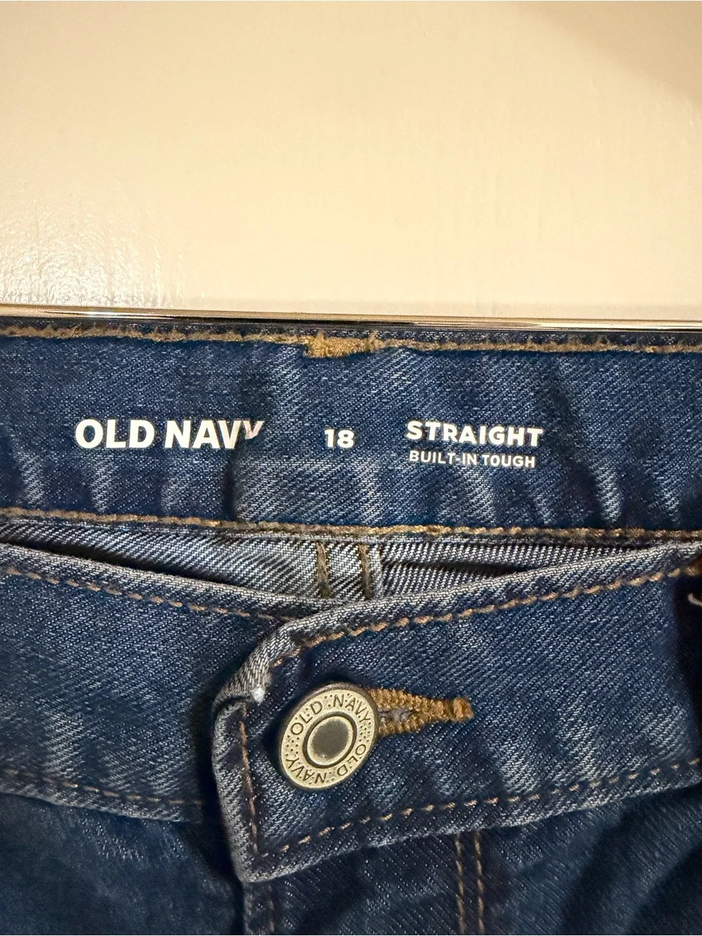 Old Navy Mens  Straight-Leg Jeans in Dark Blue (258)
